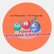 your-friendsentertain runde sticker