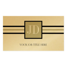 YourJobTitle! Erstklassiges Goldpapier Monogramm-T Visitenkartenvorlage