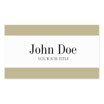 YourJobTitle TAN Streifen Visitenkartenvorlagen