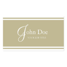 YourJobTitle! TAN Stripes elegante Touch Visitenkarte