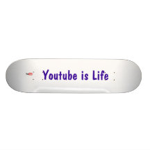 Youtube ist Leben Personalisiertes Skateboarddeck