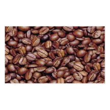 YUM!  Kaffeebohnen Visitenkarten Vorlagen