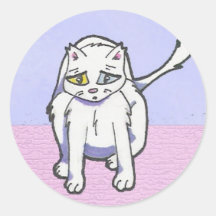 Yuna Anime-Kunst-Galerie-Charakter Runde Sticker