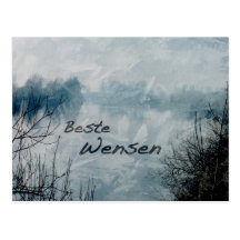 Zachte beste wensen postkarte