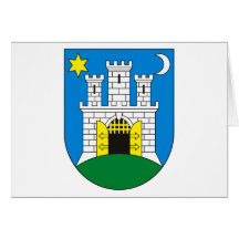 Zagreb-Wappen Gruß-Karte