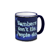 Zahlen liegen nicht. Leute tun Kaffeehaferl