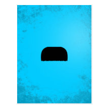 Zahnbürste-Schnurrbart Postkarte