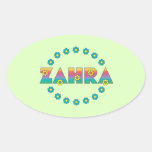 Zahra in Flores-Regenbogen Stickers