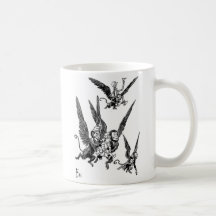 Zauberer- von Ozfliegen-Affen Tasse