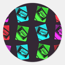 Zazzle Collage-ICh Stickers