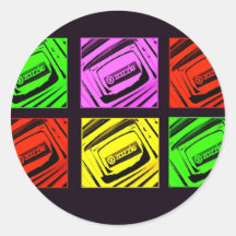 Zazzle Collage Runde Sticker