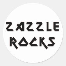 Zazzle Felsen Aufkleber