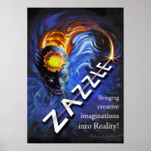 Zazzle Logo-Wettbewerb (3. Platzsieger) Posterdrucke