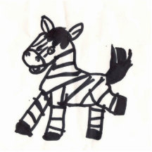 Zebra Acryl Ausschnitte