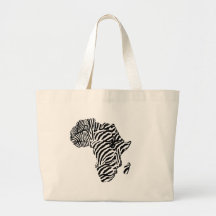Zebra-afrikanische Safari-Afrika-Karte Einkaufstasche