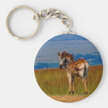 Zebra auf dem Berg Schlüsselanhänger