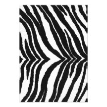 Zebra-Druck Einladung