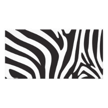 Zebra-Druck Individuelle Foto Karten