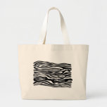 Zebra-Druck-Muster - Schwarzweiss Tragetaschen