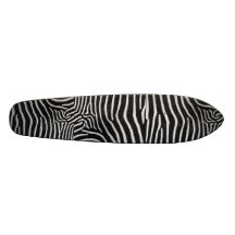 Zebra-gestreiftes Skateboard Personalisiertes Skateboard
