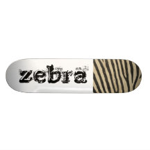 Zebra-Haut-Muster Bedrucktes Skateboard