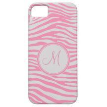 Zebra-inspiriertes mit Monogramm Muster Hülle Fürs iPhone 5