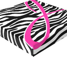 Zebra-Monogramm-Leinwand-Druck Gespannte Galeriedrucke