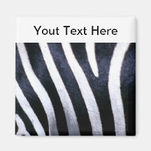Zebra-Pelz Kühlschrankmagnet