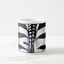 Zebra-Schwanz-Unterseiten Up Kaffeetasse