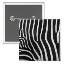 Zebra-Streifen-Muster-QuadratPin Anstecknadel