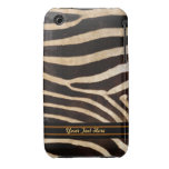 Zebra-Streifen-Pelz 3G kaum personifizieren - iPhone 3 Case-Mate Hülle