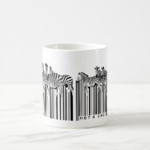 Zebrasbarcode Kaffeetasse