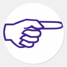 Zeigen des Fingers Sticker