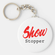 Zeigen Sie Stopper Schlüsselanhänger