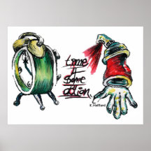 "Zeit 4 etwas Aktion " Posterdrucke