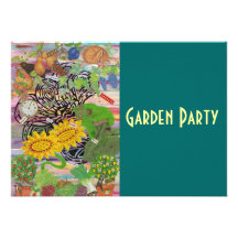 Zeit verbracht im Garten, Garten-Party Einladung