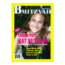 Zeitschrift-Einladung B Mitzvah