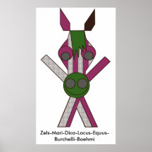 Zels-Mari-Dico-Ort-Equus-Burchelli-Boehmi Plakat