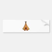 Zelt Tipi tent Autosticker