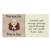 Zen und Tao Individuelle Photo Karte