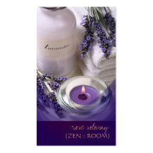 Zenraum/Lavendel/violette Visitenkarten