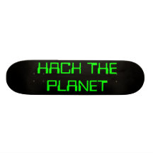 zerhacken Sie den Planeten Skateboarddeck