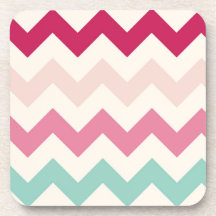 Zickzack Pastellzickzack stripes Zickzackmuster Ch Cocktail Untersetzer