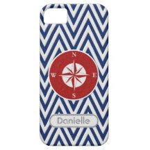 Zickzack Zickzack-Streifen-Twill-Blick-Kompass-Nam iPhone 5 Hülle
