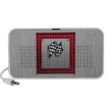 Zielflagge; gebürsteter Aluminiumblick Laptop Speaker
