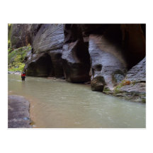 Zion verengt die Ströme, die das Waten wandern Postkarte