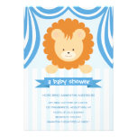 Zirkus-Löwe-Babyparty Inviation - Junge Individuelle Ankündigungskarte