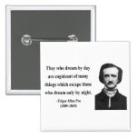 Zitat 3b Edgar Allen Poe Anstecknadel