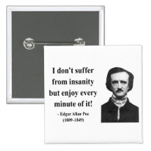 Zitat 6b Edgar Allen Poe Anstecknadelbutton