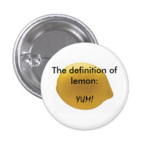 Zitrone Anstecknadelbuttons